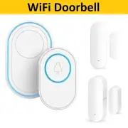Wireless Smart Door Bell Intercom WiFi Doorbell Home Security Alert Sensors Kit