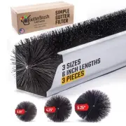 Gutter Guard 3-Size Sample Pack – 6 Inch Lengths - DIY Leaf Filter, No Tools ...