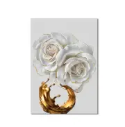 modern canvas wall art prints - White roses
