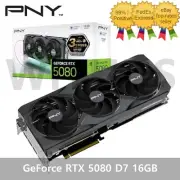 PNY Geforce RTX 5080 D7 16GB Triple Fan Gaming Graphics Card
