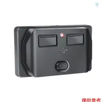 在飛比找蝦皮商城優惠-Crtw 汽車 USB 插座，附蓋，雙埠快速 USB 充電轉