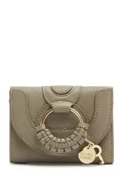 See BY Chloé Hana Leather Wallet - Grey ONE SIZE