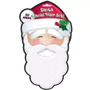 Santa Claus Facial Hair Set Mustache Beard