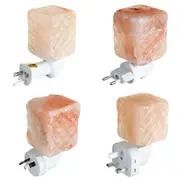 Natural Crystal Himalayan Glow Hand Carved Crystal Salt Night Lamp Wall Light AC110-240V 7758 UK PLUG