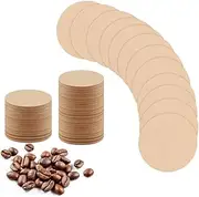 Unbleached Percolator Coffee Filters,CAASFOOY 600 Pack of Round Espresso Paper Filter, Universal Replacement, Natural Filter Paper for Espresso Makers and Coffee Machines