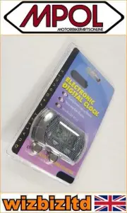 Lorry truck Stick On LCD Clock Carbon Finish - LCDCLOCK-CBN