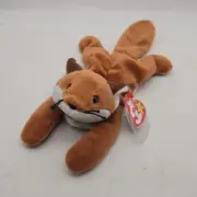 Rare Oddity! TAG ERRORS "Sly" The Fox-Hang Tag Says "Stinky" 1996 Ty Beanie Baby
