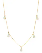 Bloomingdale's Fine Collection Opal Droplet Necklace in 14K Yellow Gold, 18