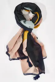 Four Colour Scarf--GRE-SCA-1-003