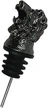 HAKIDZEL Lion Head Shaped Wine Pourer Stopper Creative Black Wine Bottle Cap for Parties Fun Beverage Stopper Instant Pouring Quality Material Design