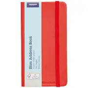 J.Burrows Slim Address Book Red