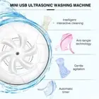 Mini Portable Ultrasonic Turbine Washing Machine Spin Dryer Laundry Washer