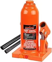 4000KG Bottle Jack, 4 Ton Hydraulic Welded Jack with Pump Handle for Automotive and Industrial, Orange