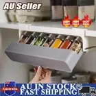 Spice Organizer Under-Shelf Pull Out Drawer Self-Adhesive Storage Cabinet RaTO