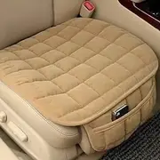 1Pc Car Seat Cushion Non-Slip Rubber Bottom Car Seat Covers With Storage Pockets Comfort Memory Foam Driver Seat Cushion Car Seat Pad Universal