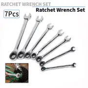8mm-19mm Ratcheting Wrench Socket Wrench Metric Combination Fixed Hand Tool Set