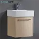 【CERAX 洗樂適衛浴】 52公分方形瓷盆+木紋防水發泡板浴櫃(不含面盆龍頭)(未含安裝)