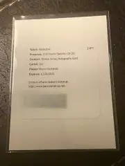 2019-20 Panini SPECTRA Bruno Fernando Auto Rookie Jersey Gold Autograph /10