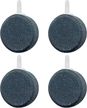WELANE Oxygen Aerator Stone, 2 PCS Gray Round Air Stone Diffuser Fish Tank Accessories for Small Buckets, Fish Tanks, Outdoor Garden (4 x 1.5cm/1.5 x 0.5in)