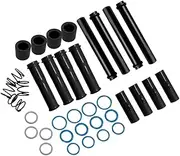 IBESTWOLF Adjustable Push Rod Cover Kit Replacement for 1999-2017 Harley Davidson Twin Cam Models FLST FXST (Excludes 2017 Touring) - Glossy Black