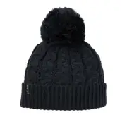 Burton Zippy Fleece Lined Beanie in True Black - Size OSFA -Black