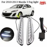 Fog light Daytime Running Light DRL LED Day Light 2PCS Fit For 2010-2013 Mazda 3 (for: Mazda)
