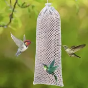 10 Pcs Mesh Bird Feeder Hanging Finch Feeding Bag Sturdy Thistle Seed wesyb