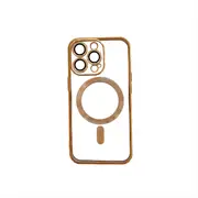 Magsafe TPU Case 14 Plus Shiny Gold Case Shockproof Cover