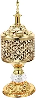 Beavorty Scent Stick Holder Catholic Incense Burner Handicraft Incense Holder Golden Candle Holder Decorative Censer 4 Candle Holder Home Decorations Desktop Candlestick Arab Tealight Metal