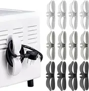 12PCS Clear Cord Organizer for Appliances,Appliance Cord Holder, Cord Wrappers, Cord Winder for Pressure Cooker, Air Fryer, Blender, Coffee Maker, Toaster（Black, White, Gray）