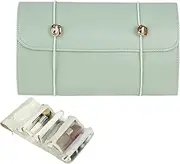 [Jubepk] Foldable Toiletry Bag for Women - Makeup Brush Roll up Case Holder | 4-in-1 Cosmetic Bag, Foldable Roll-up Make up Storage for Women Men