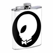 Gentleman Alien Em1 Flask 8oz Stainless Steel Hip Drinking Whiskey