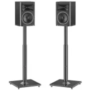 MOUNTUP Universal Speaker Stands Pair 28.3" to 37.4" Height Adjustable Floor ...