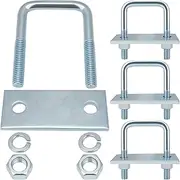 Leaf Spring Clamp Kit Fits Up To 2.5 Inch Wide Leaf Springs, Locks Leaf Springs Together for Stabilizing, Provides Better Control (Pack of 4)
