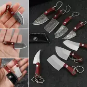 Portable Kitchen Multi Knives Keychain Pocket Knife Stainless Steel Camping Mini