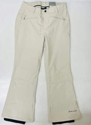 Free Country Ladies Softshell 4 Way Stretch Ski Pants Oyster Size XL 16