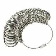 Metal Ring Sizer Mandrel Finger Sizing Measure Stick UK Standard Tool Ring