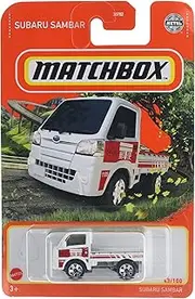 [Hot Wheels] 1:64 Scale Diecast Car Model - Subaru Sambar - Red, White - 43/100 - All Ages - Children, Boys