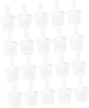 PLAFOPE 20pcs Lash Extension Bottle Spout Eyelash Nozzle Replacement Head No Waste for Lash Kit