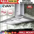 900mm 90cm Rangehood Stainless Steel Canopy Range Hood Kitchen Devanti LED NEW