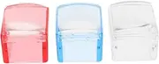 DECOMELODY 3sets Nail Art Stamping Kit of Nail Stencils Transparent Stamper Plates for Manicure Portable Tools for Unique Designs