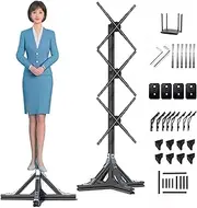 3D Hologram Fan, 50cm 3D Hologram Projector Advertising Display with Router+Remote Control, 1x3 Video Wall for Human Size Video Projector for Shop, bar, Casino, Party, Advertising Display