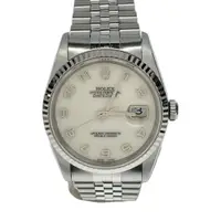 在飛比找蝦皮購物優惠-ROLEX 勞力士 手錶Datejust16234貝殼 男士