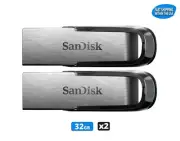 Sandisk Ultra Flair 32GB Flash Drive USB 3.0 Pen Drive Thumb Drive (2 Pack)