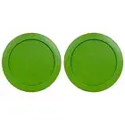 Replacement Lid for Pyrex 1-CUP Storage Cover 4" Bowl 7202-PC GREEN (2-Pack)