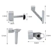 ABS Front Rear Heightening Bracket Landing Gear Heightening fit for Mini 4 Pro