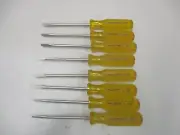 8 Challenger USA 7516 Flat Head Screwdrivers NOS 4-1/2" OAL