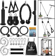 SERTT Weight Cable Pulley System Gym, Upgraded Cable Pulley Attachments for Gym