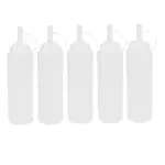 5PCS 230ML 8OZ PLASTIC SQUEEZE SQUIRT CONDIMENT BOTTLES WITH