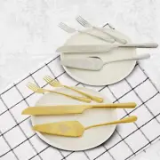 Cake Cutting Set Stainless Steel Cake Spatula Fork Knife Elegant Cake paPKA